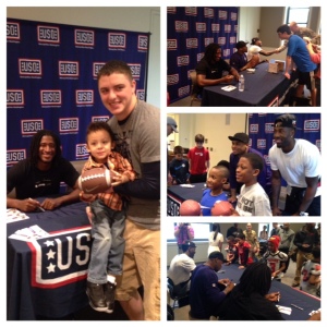 Photos from last week's meet-and-greet with NFL players at the USO Warrior and Family Center at Fort Belvoir, Va. USO photos